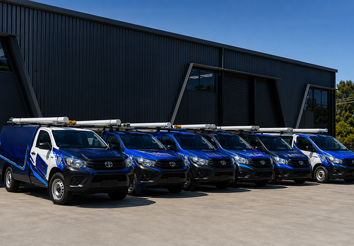Fleet of Bexley Blocked Drains plumbing vans