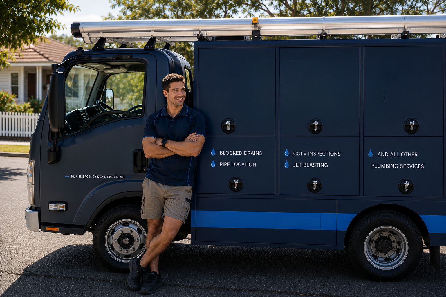 Plumber with Bexley Blocked Drains van